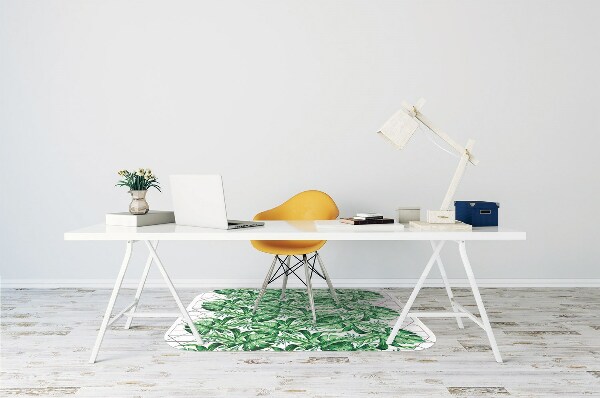 Office chair floor protector geometric lines