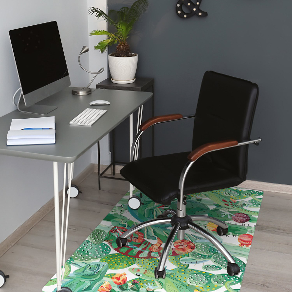 Office chair floor protector chameleons
