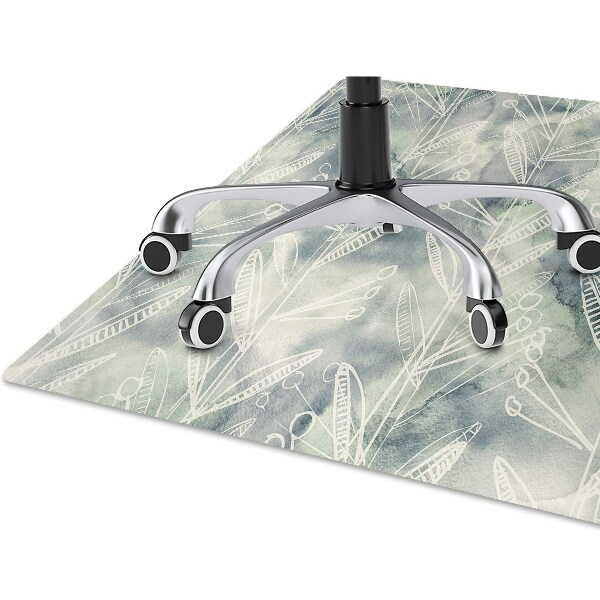 Office chair mat plants