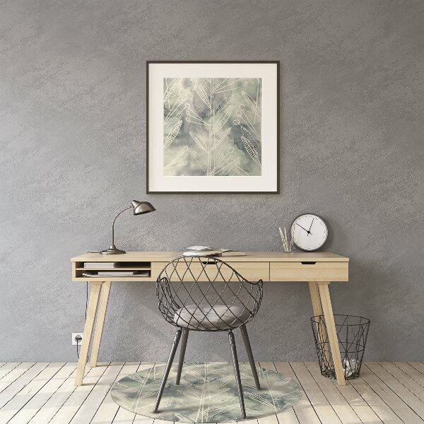 Office chair mat plants