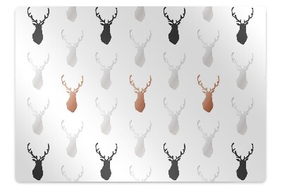 Desk chair mat deer head