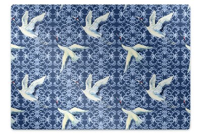 Chair mat floor panels protector Chinese cranes