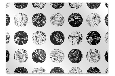 Office chair mat patterned Moon