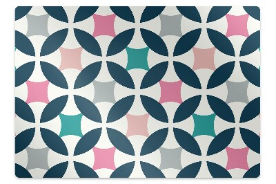 Computer chair mat Pastel retro pattern