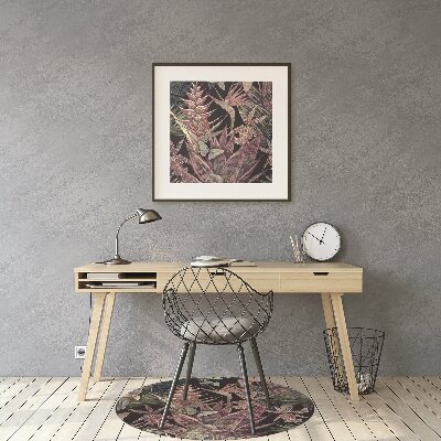 Chair mat floor panels protector Hummingbird and butterflies