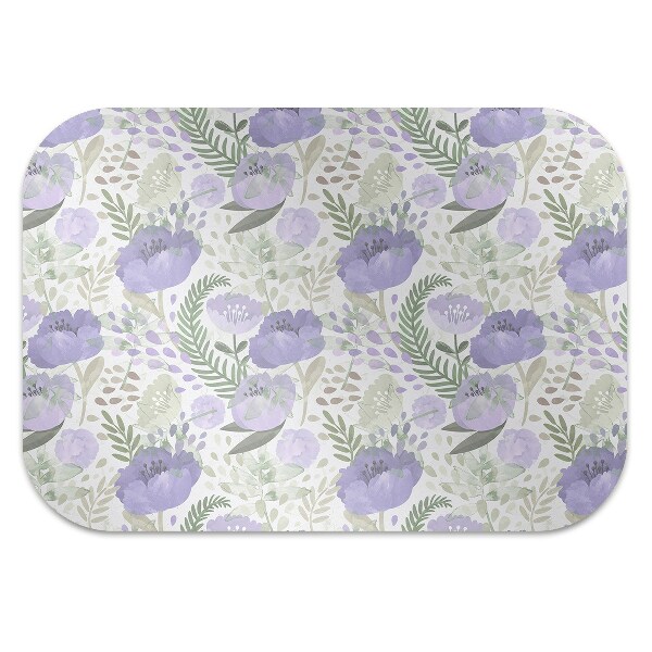 Desk chair mat pastel poppy
