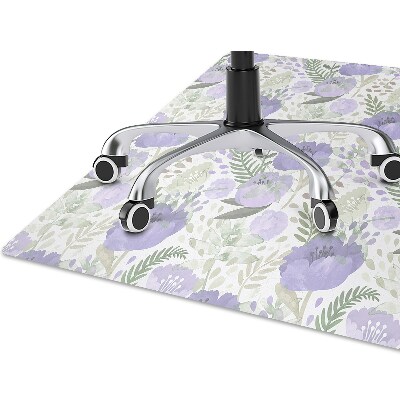 Desk chair mat pastel poppy