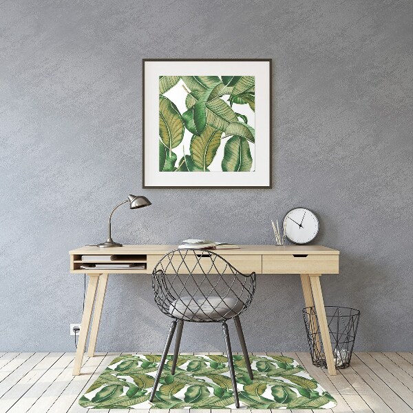 Office chair mat leaves Botanical