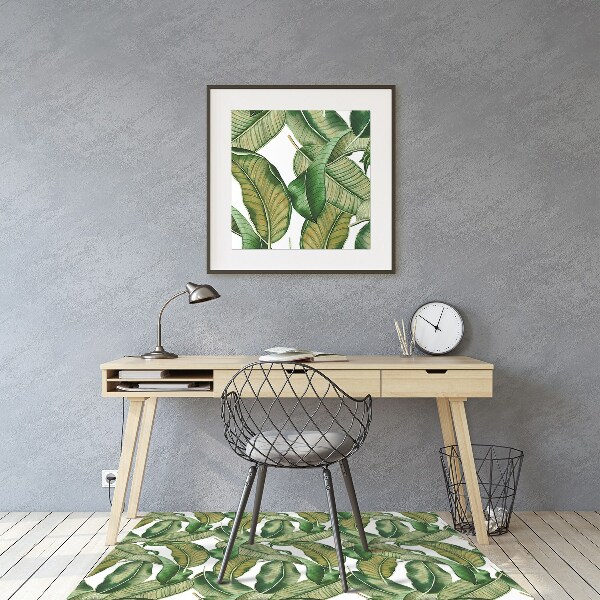 Office chair mat leaves Botanical