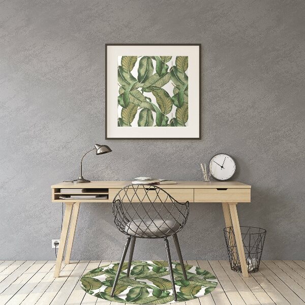 Office chair mat leaves Botanical