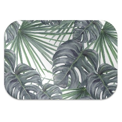 Office chair floor protector exotic plants