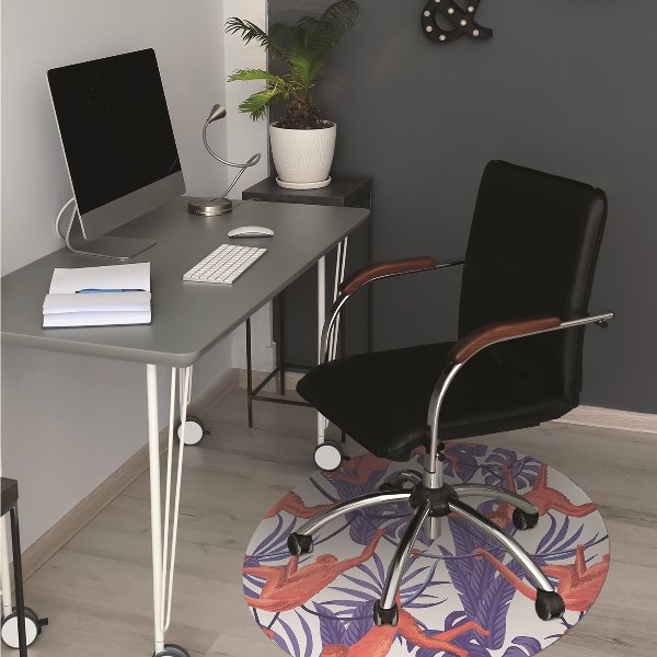 Office chair floor protector red monkey