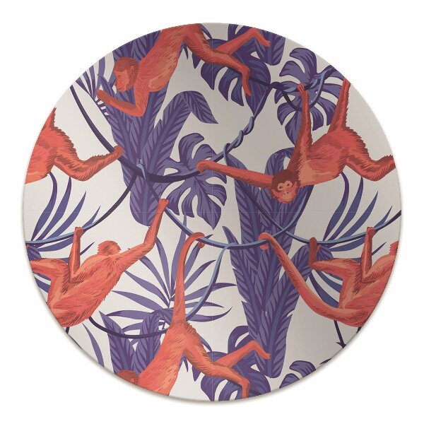 Office chair floor protector red monkey