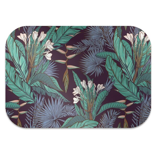 Office chair floor protector Tropical jungle