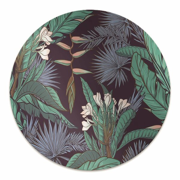 Office chair floor protector Tropical jungle