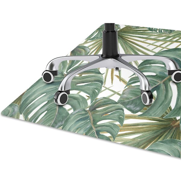 Office chair floor protector exotic plants