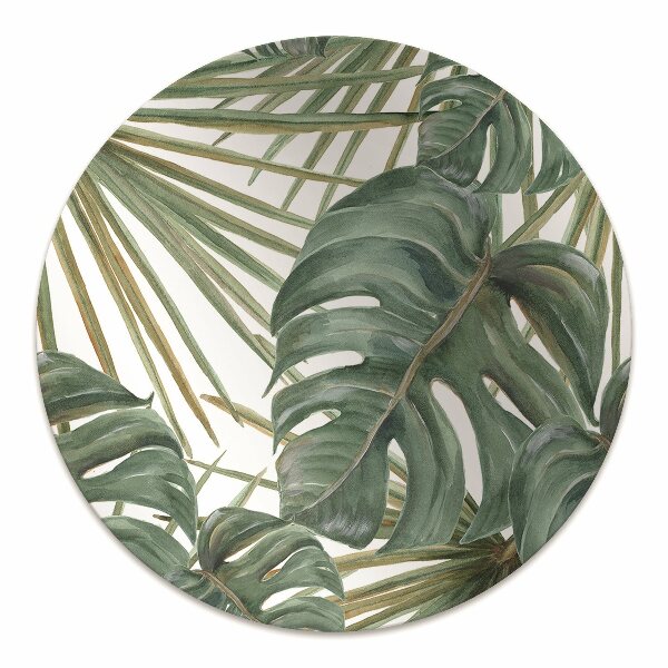 Office chair floor protector exotic plants