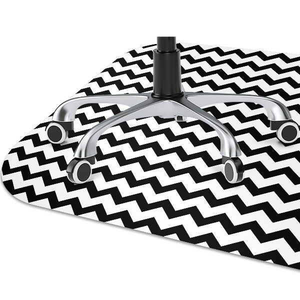 Office chair mat black trail