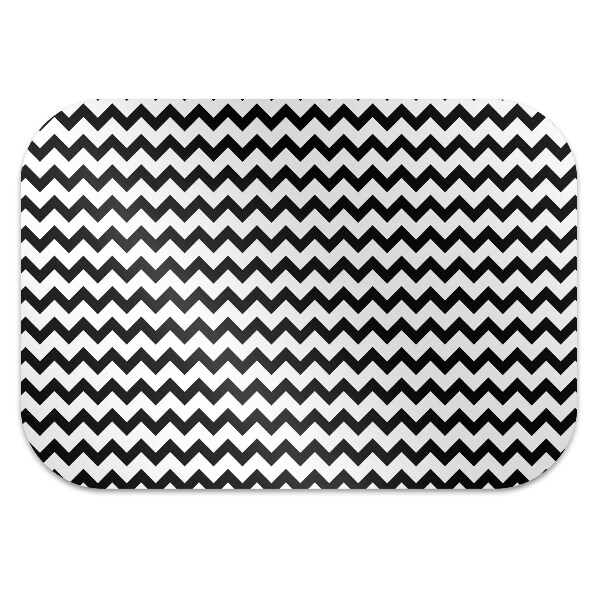 Office chair mat black trail