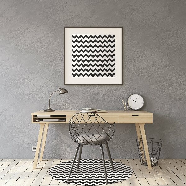 Office chair mat black trail