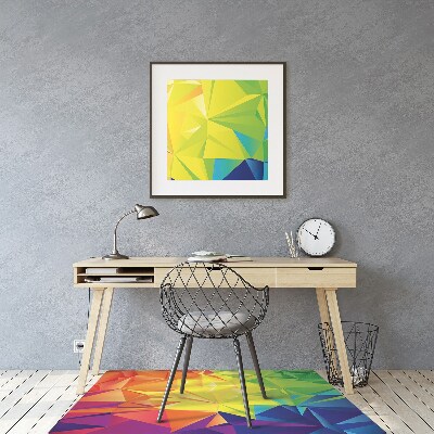 Chair mat floor panels protector Abstraction color