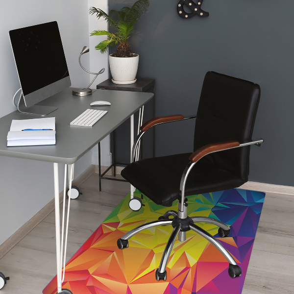 Chair mat floor panels protector Abstraction color