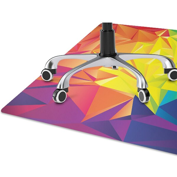 Chair mat floor panels protector Abstraction color