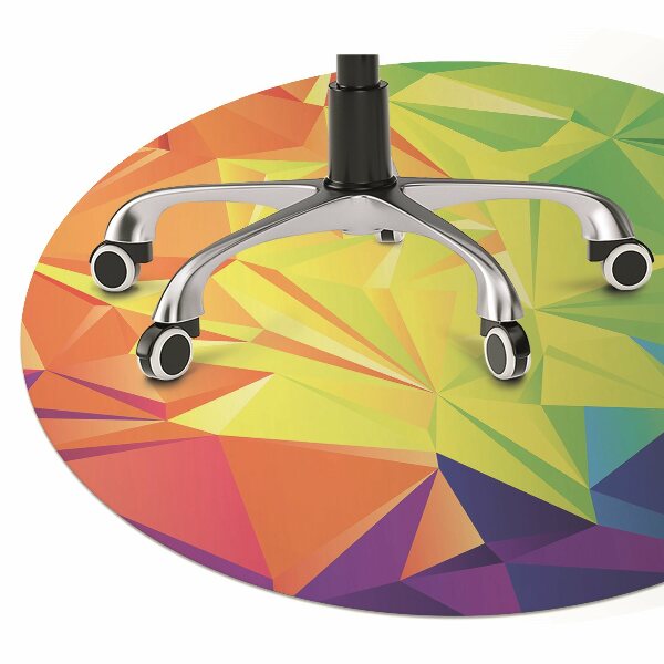 Chair mat floor panels protector Abstraction color