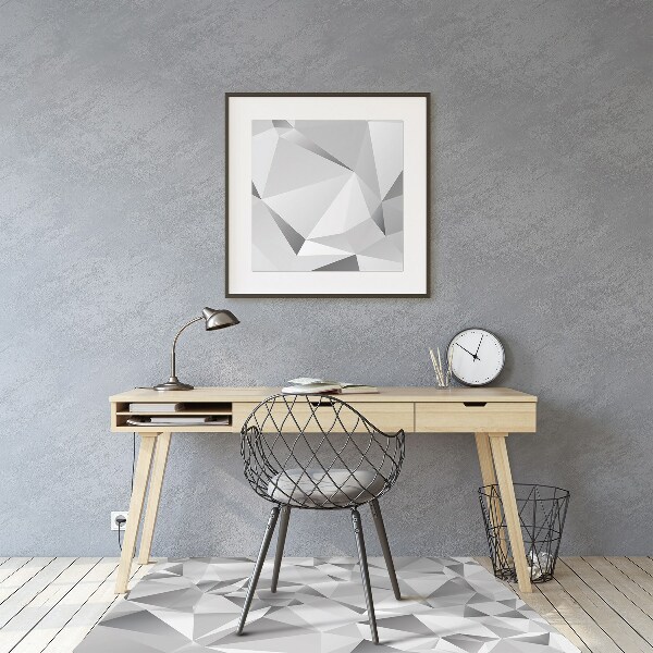 Chair mat floor panels protector Abstraction gray