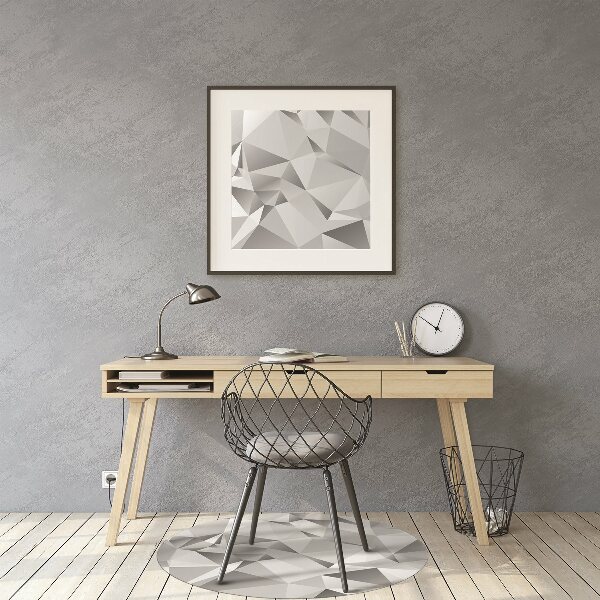 Chair mat floor panels protector Abstraction gray
