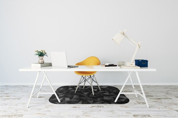 Office chair mat Abstraction black