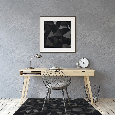 Office chair mat Abstraction black