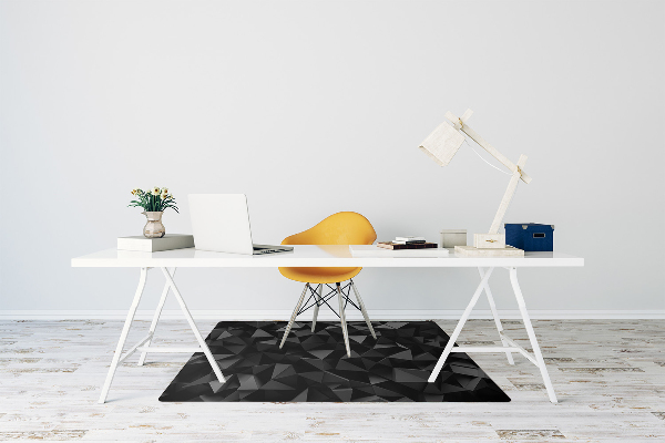 Office chair mat Abstraction black