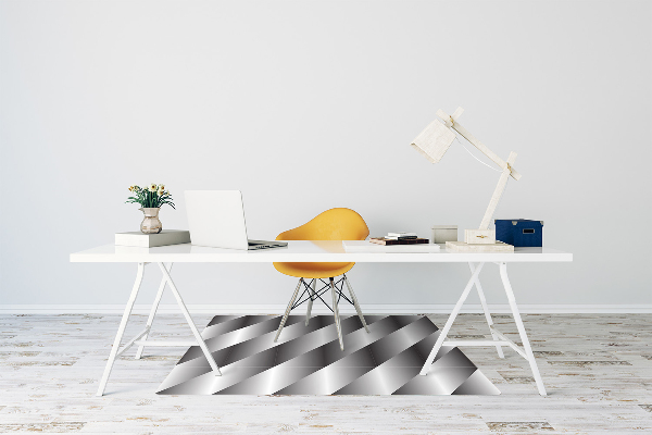Office chair mat metallic basket