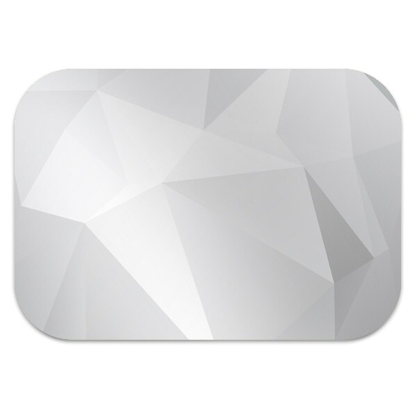 Chair mat floor panels protector Abstraction White