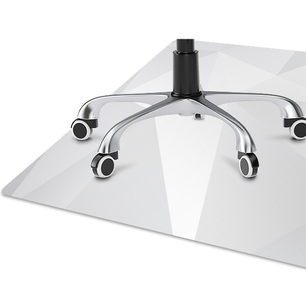 Chair mat floor panels protector Abstraction White