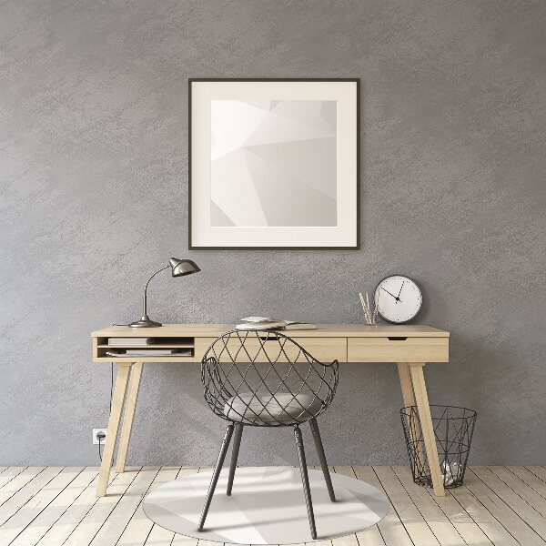 Chair mat floor panels protector Abstraction White
