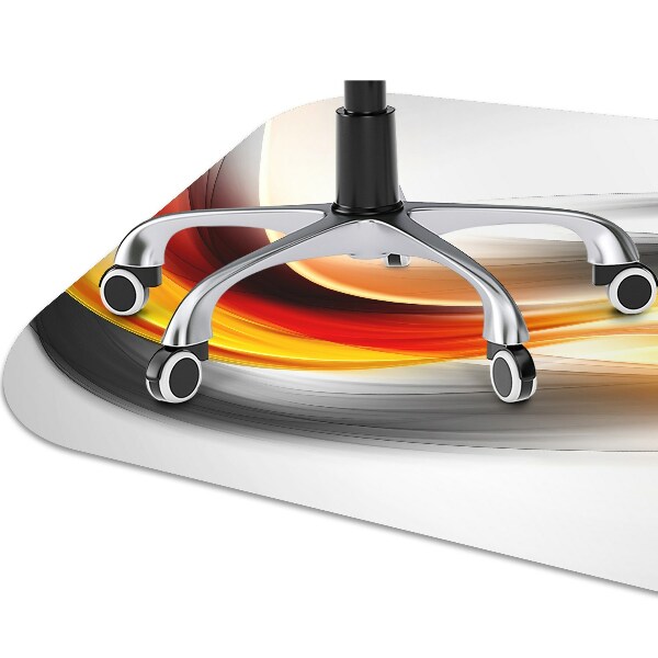 Computer chair mat Abstraction orange