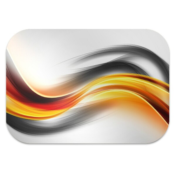 Computer chair mat Abstraction orange