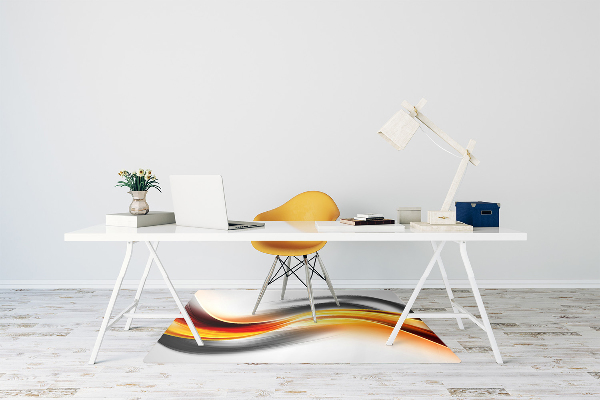 Computer chair mat Abstraction orange