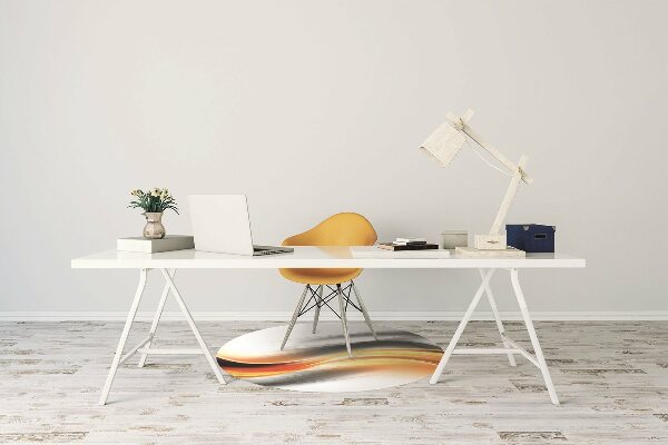 Computer chair mat Abstraction orange
