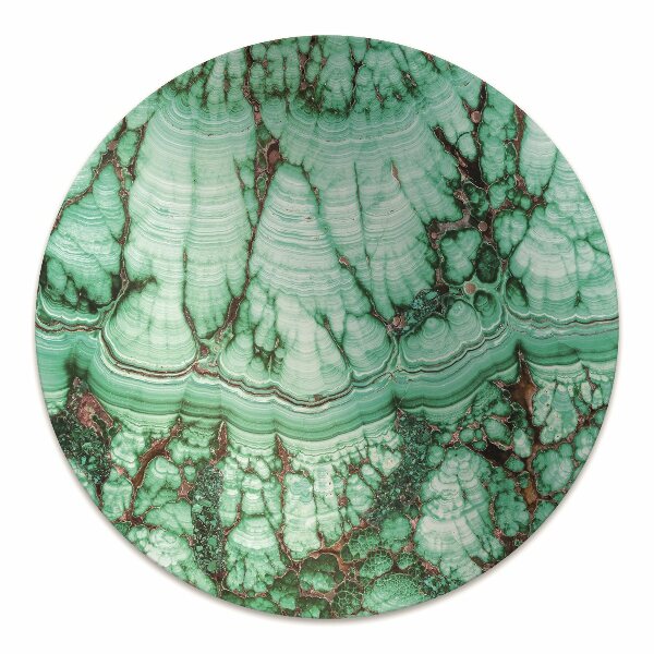 Desk chair mat Marble turquoise