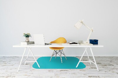 Desk chair floor protector Color dark turquoise