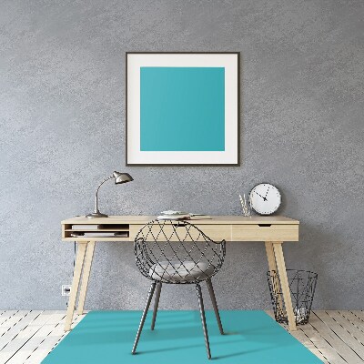 Desk chair floor protector Color dark turquoise