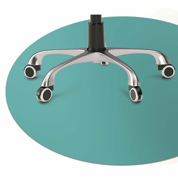 Desk chair floor protector Color dark turquoise