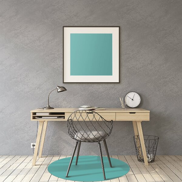 Desk chair floor protector Color dark turquoise