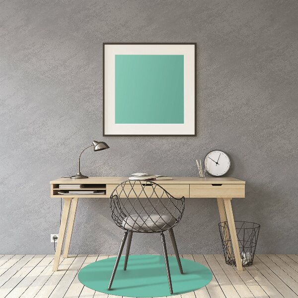 Office chair floor protector Turquoise