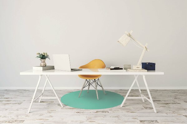 Office chair floor protector Turquoise