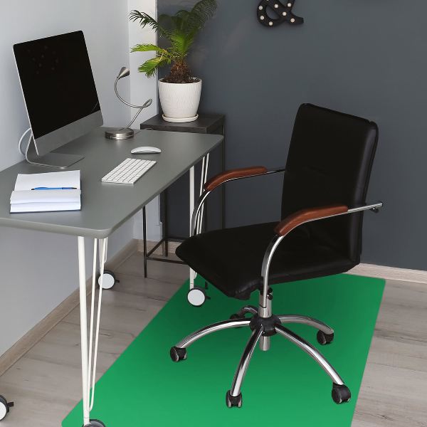 Office chair mat Grassy green color