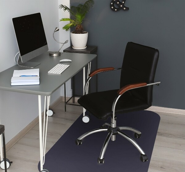 Desk chair floor protector Color Navy sea